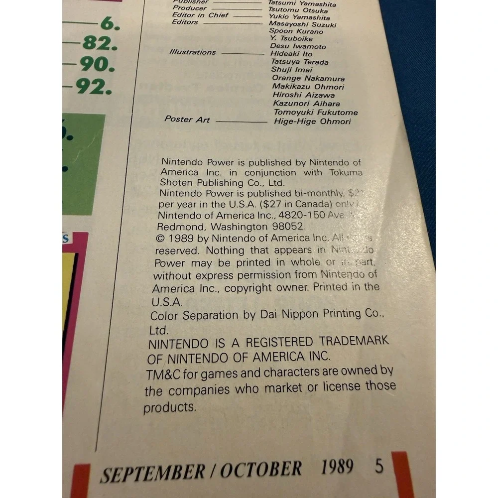 Nintendo Power Magazine Duck Tales September October 1989 with‎ Inserts